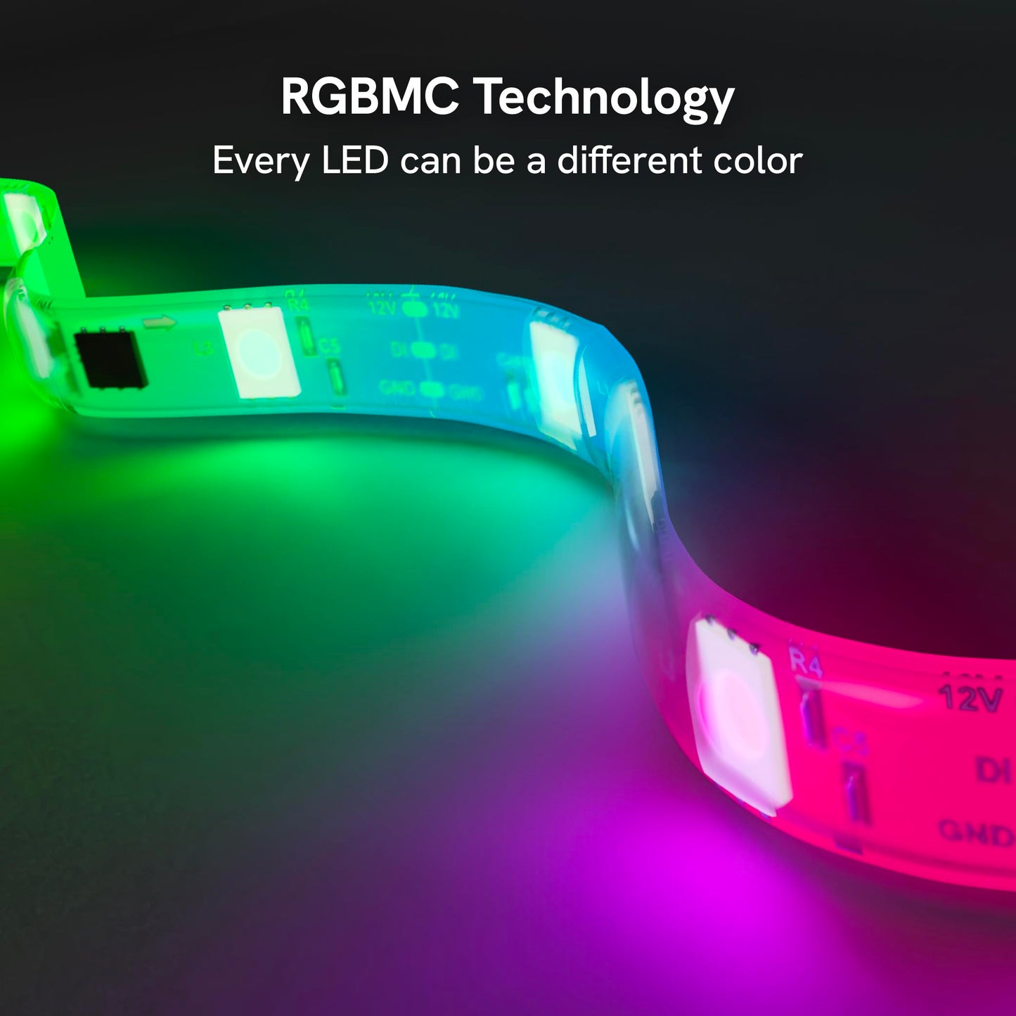 Aura TV Backlight Sync to Screen for 55-65 Inch TV, Camera-Based TV LED Backlight, High Color Sync Accuracy, Voice and App Control, RGB LED Strip Light, Immersive TV Lights