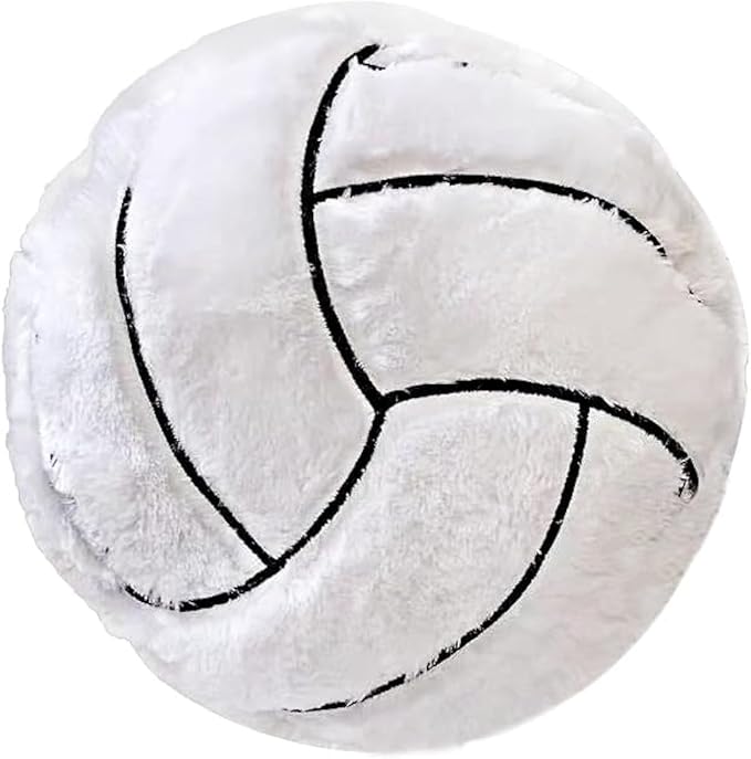 XIZHI 14 Inch Volleyball Plush Pillow Toy Soft Stuffed Sports Throw Plush Pillow Cushion Gift for Kids Sofa Bedroom Decora...