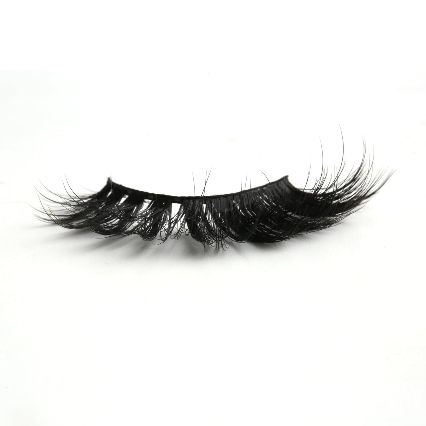 SUNWELL False Eyelashes 16mm Mink Lashes 8D Fluffy Cat Eye Faux Mink Lashes Strip Lashes Soft Reusable Luxury Volume Fake Eyelashes 10 Pairs Pack