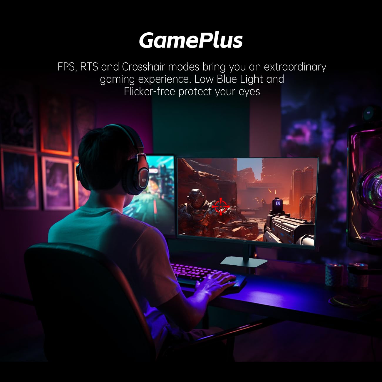 Ktc 24.5 Gaming Monitor, Fhd 1080P 180Hz Fast Ips 128% Srgb Frameless Computer Monitor, Hdr10, Adaptive Sync, Eye Care Pc Game