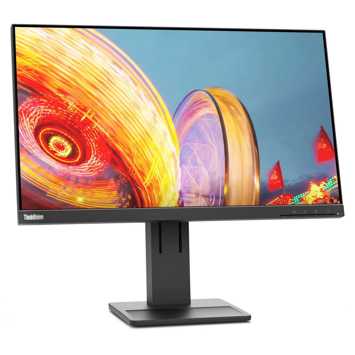 Lenovo Thinkvision E24Q-20 23.8 Wqhd Wled Lcd Monitor - 16:9 - Raven Black