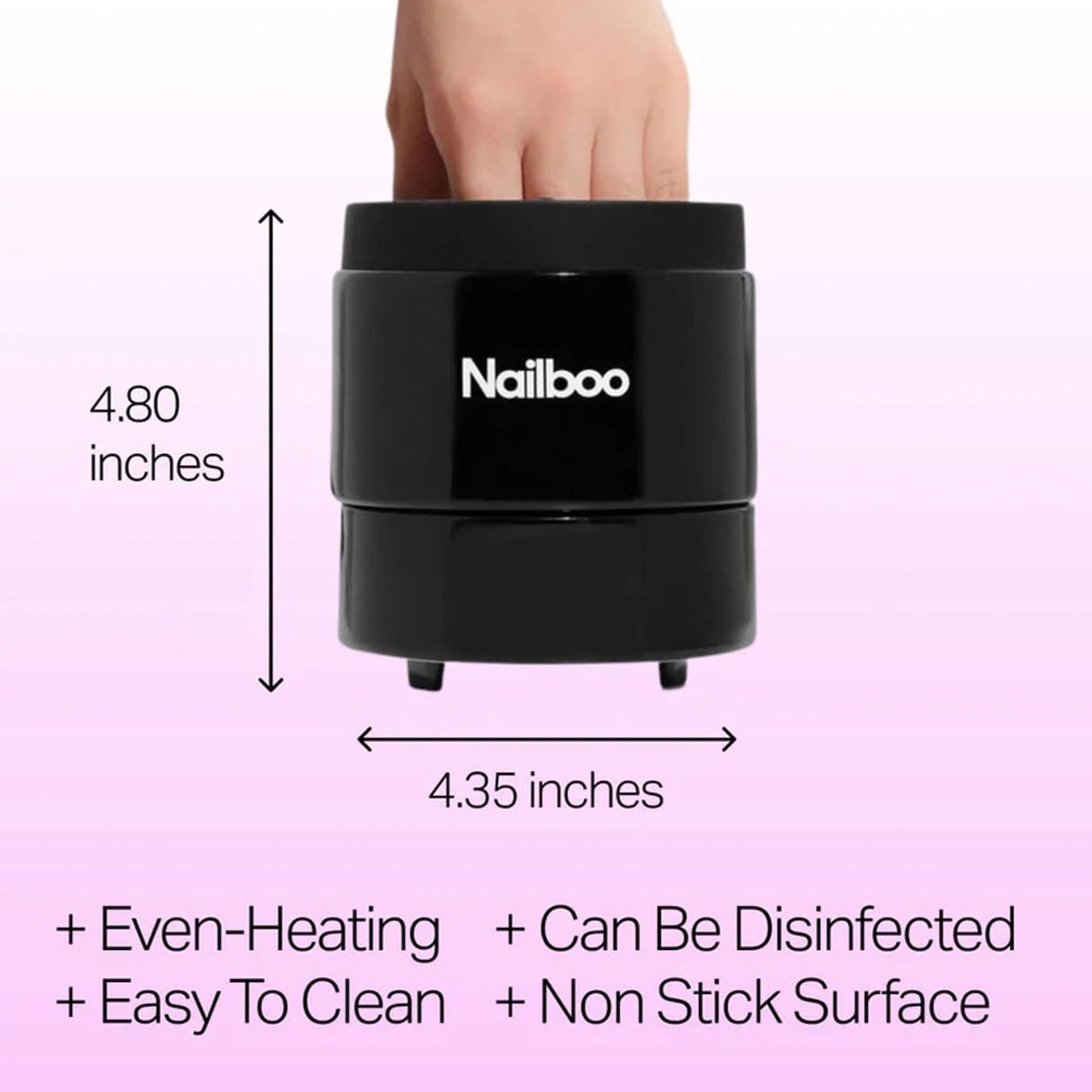 Nailboo Acetone Nail Polish Remover & Heated Soak Off Bowl Kit - Pure Acetone 16fl oz & Electric Nail Removal System for Dip Pow