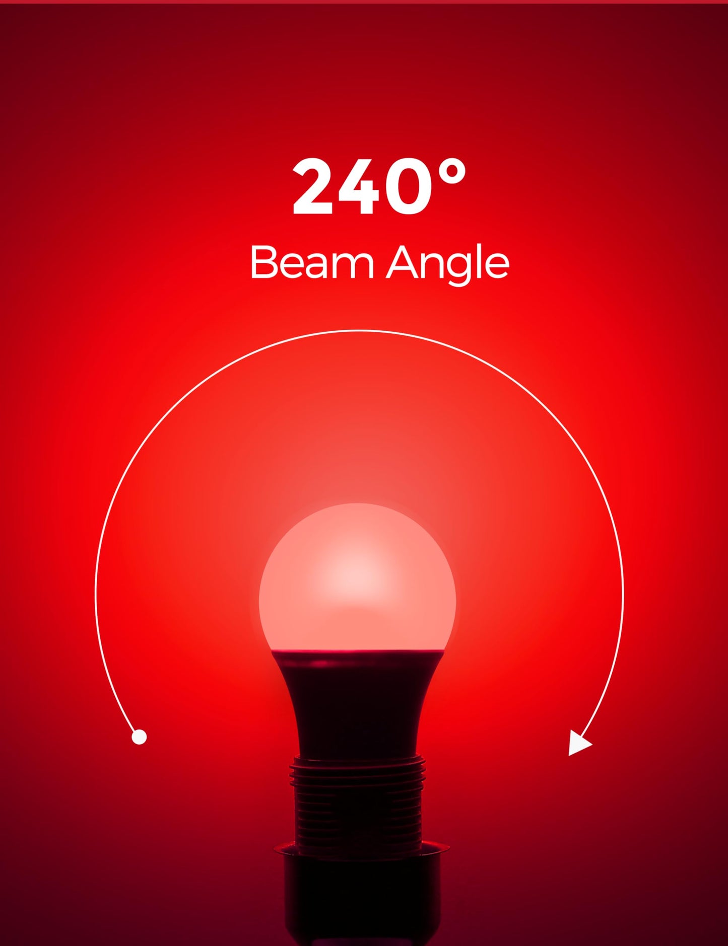 Doresshop Red Liight Bulbs  A19 Led Christmas Light Bulbs  9W (60 Watt Equivalent) E26 Light Bulbs 720Lm Red Bulbs Outdoor For Halloween Christmas Lighting  Porch  Non-Dimmable  2 Pack
