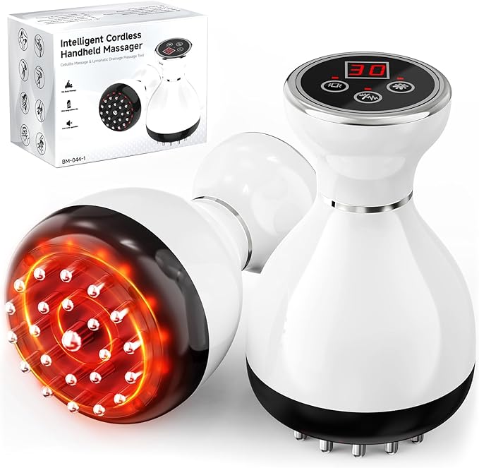 Lymphatic Drainage Massager & Anti Cellulite Massage Tool, Helps Reduce Stretch Marks & Cellulite, for Legs, Arms & Belly,...