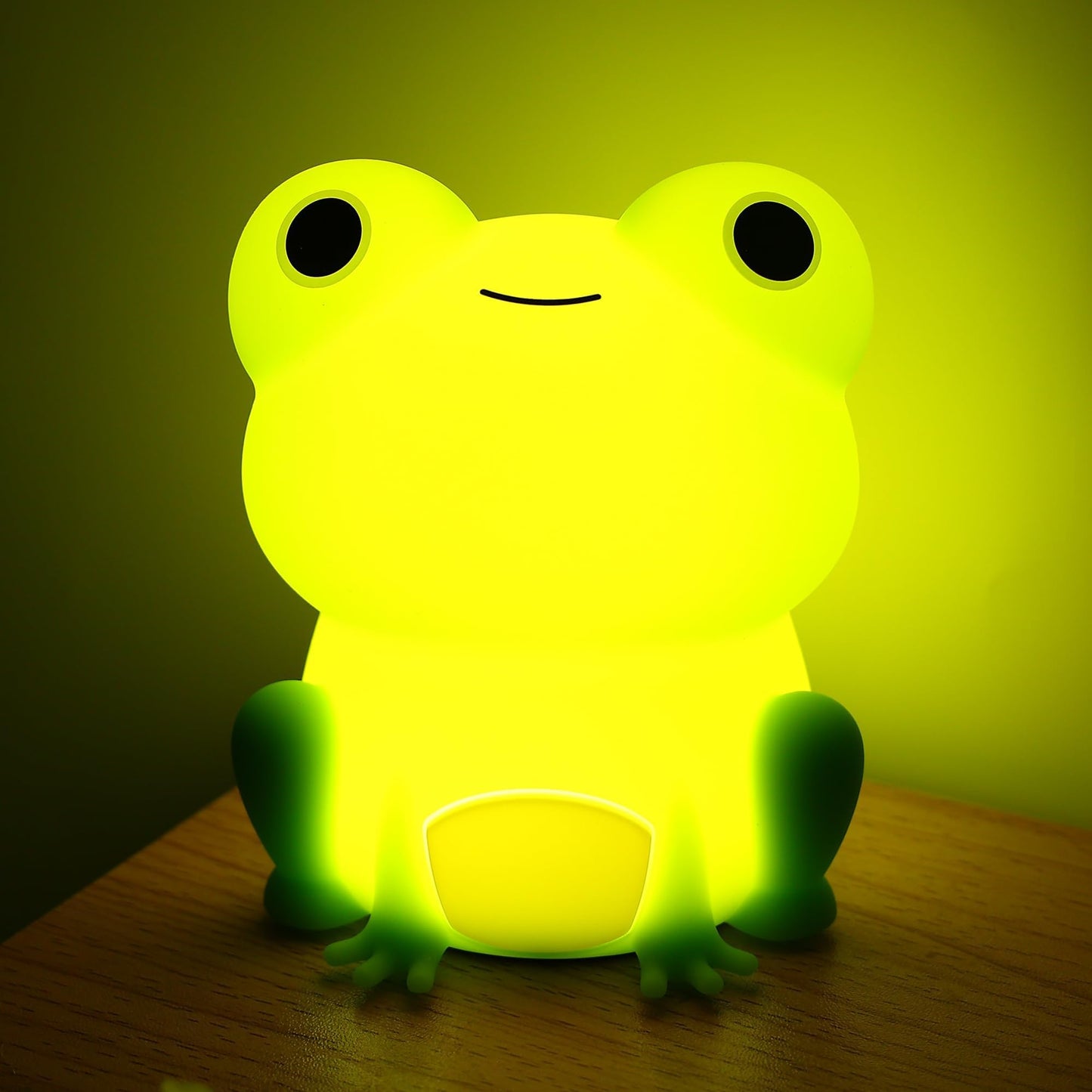 Attivolife Cute Frog Night Light For Kid  Squishy Animal Silicone Lamp  Rechargeable Portable And Dimmable Touch Control  Best Bedroom Bedside Decor Christmas Birthday Gift For Boy Girl Toddler