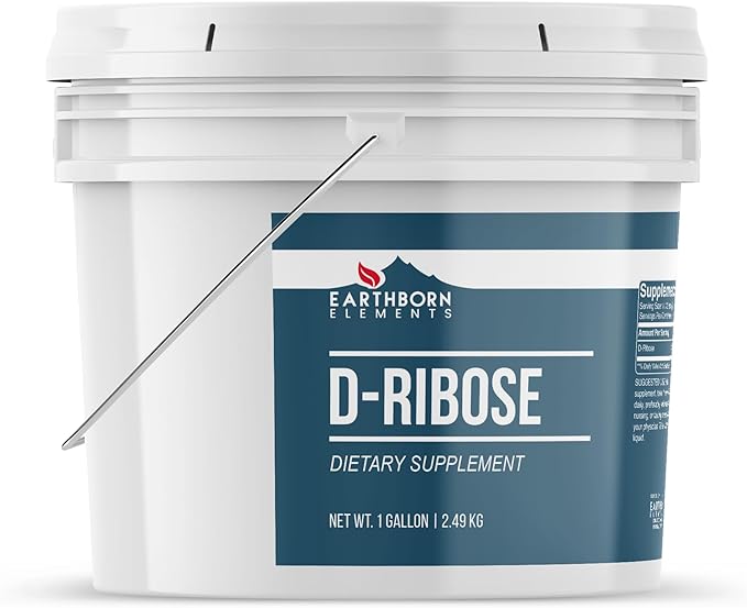 Earthborn Elements D-Ribose 1 Gallon, Pure & Undiluted, Dietary Supplement