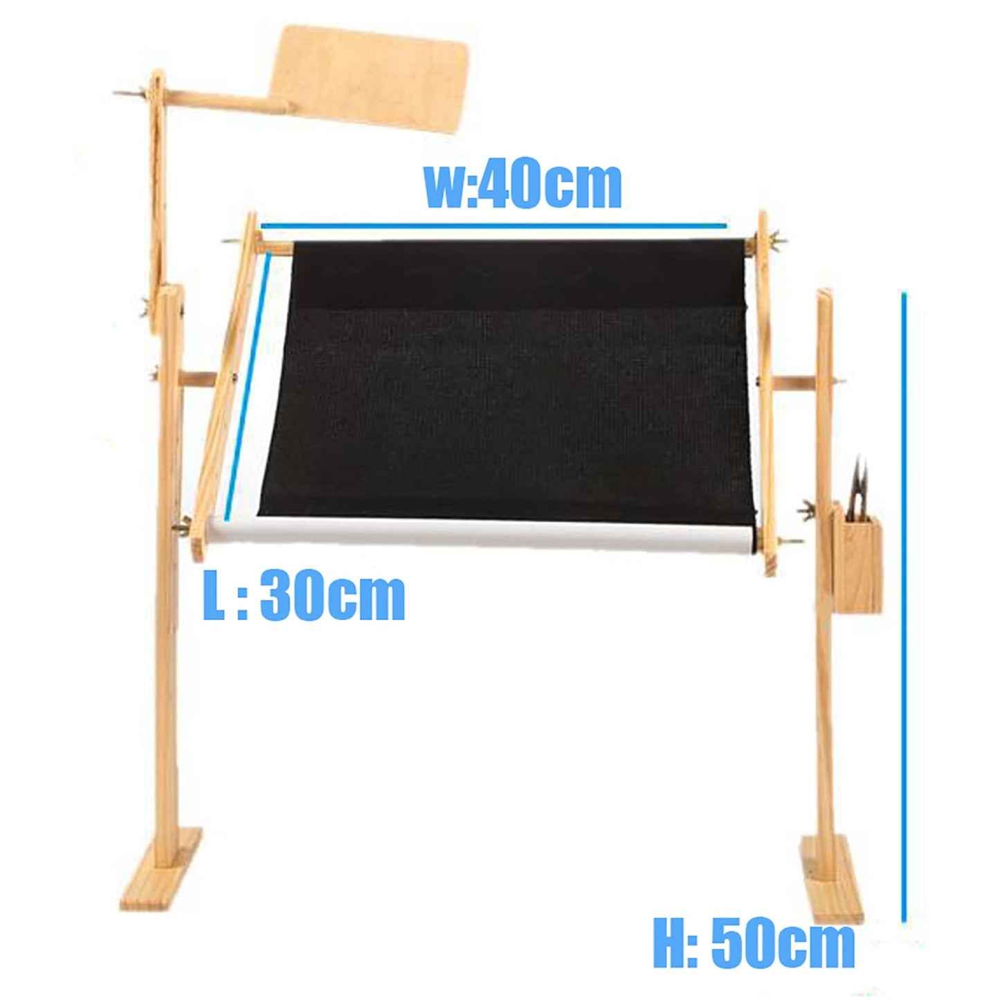 Cross Stitch Stand, Frame Embroidery Floor Stand, Wooden Cross Stitch Floor Stand, Tapestry Frames, Embroidery Needlework Lap Frame Craft Tool for DIY Craft Thread Sewing