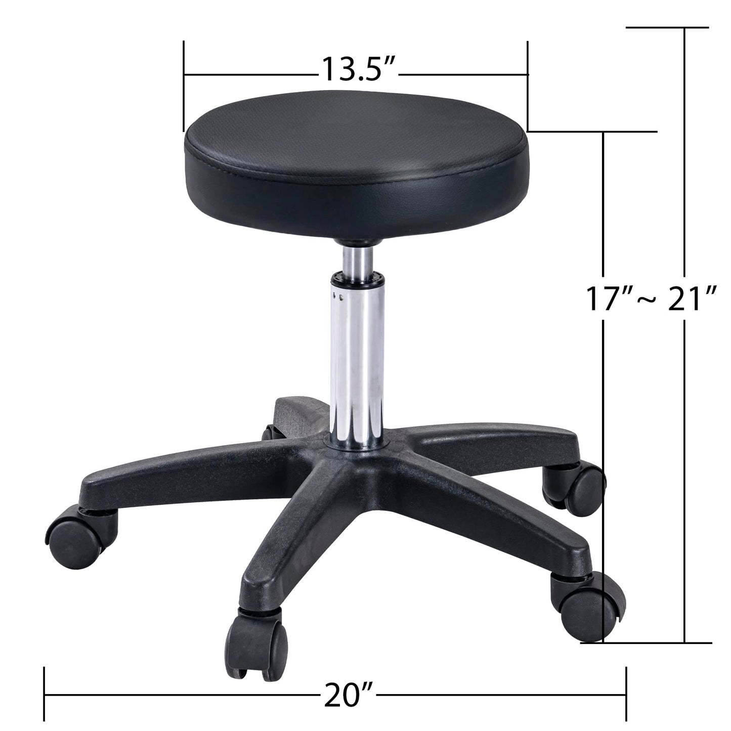Massage Salon Tattoo Chair with Two Trays Esthetician Bed with Hydraulic Stool,Multi-Purpose 3-Section Facial Bed Table, Adjustable Beauty Barber Spa Beauty Equipment (Black)