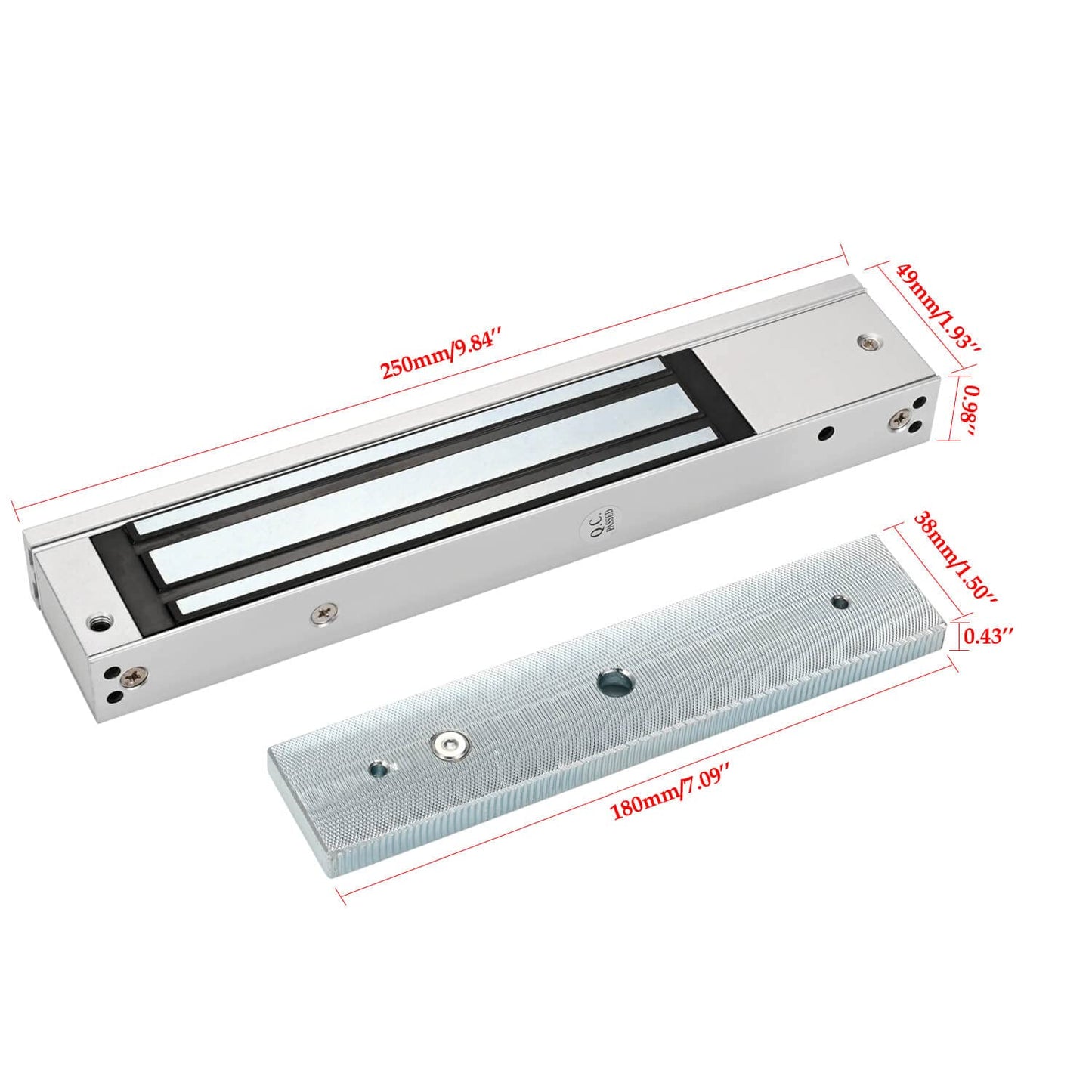 Door Access Control System RFID Keypad 600lb Electric Magnetic Door Lock Kit with Exit Button
