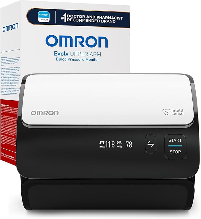 OMRON Evolv Wireless Blood Pressure Monitor for Home Use & Upper Arm Blood Pressure Cuff - #1 Doctor & Pharmacist Recommen...