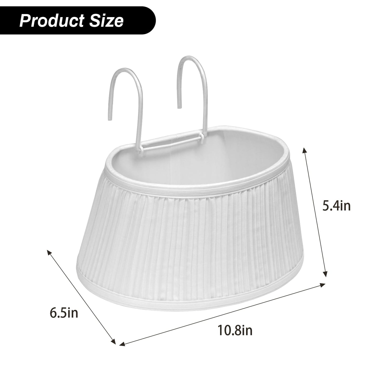 NITOWOLF Bed Reading Light, Headboard Light Reading Lights for Books in Bed with Adjustable Hook, Eye Caring Soft Fabric Shade Bedtime Reading Lamp Plug in, LED Bulb Included (White)