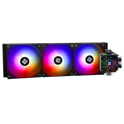 Thermalright Aqua Elite 360 V3 Water Cooling CPU Cooler, 3 PWM ARGB Fans with S-FDB Bearings,Efficient PWM Controlled Pum...