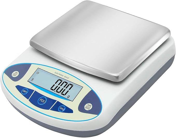 Bonvoisin Lab Scale 5000gx0.01g High Precision Electronic Analytical Balance 0.01g Accuracy Laboratory Precision Digital Scientific Scale (5000g)