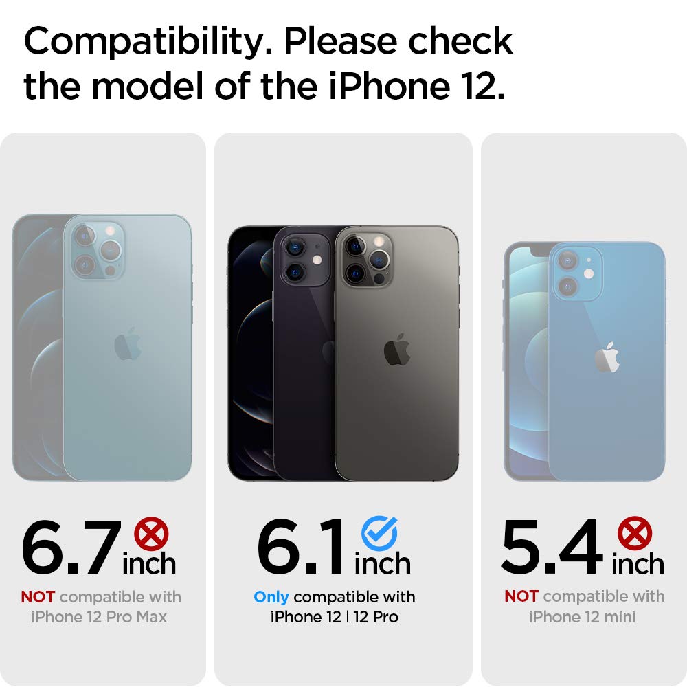 Spigen For Iphone 12 Pro Case, Liquid Air Case For Iphone 12 & 12 Pro - Matte Black