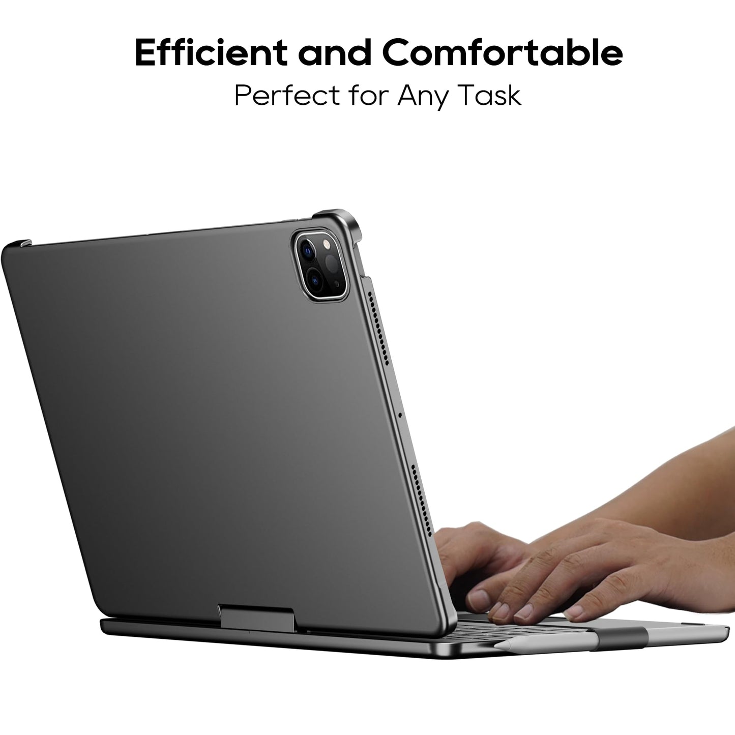 Edaiser Swivel Keyboard Case For Apple Ipad 11Th Gen 2025 (A16)& Ipad 10Th Generation (10.9-Inch); Rotatable Cover And Pencil Ho