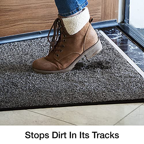 Eurow Trek N' Clean Soft & Plush Microfiber Traction Floor Mat, Super Absorbent, Fast-Drying, Anti-Slip Rug for Entryway, ...