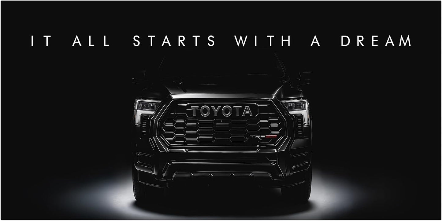 Motivational Wall Art for Office, Super Car Art Canvas, Inspirational Automotive Decor for Toyota Tundra TRD Pro Sportscar Lovers, Motivational Wall Decor for Home, Car Poster (30" x 60" in)