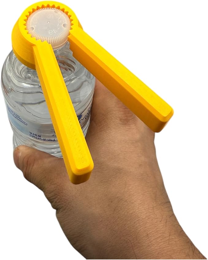 2-pack Accessible Bottle Opener for Pill Water Bottles – 3D Printed Grip Aid Gift for Senior, Arthritis & Limited Mobility, Twist-Off, Rheumatoid Arthritis, Bottle Gripper Made in USA