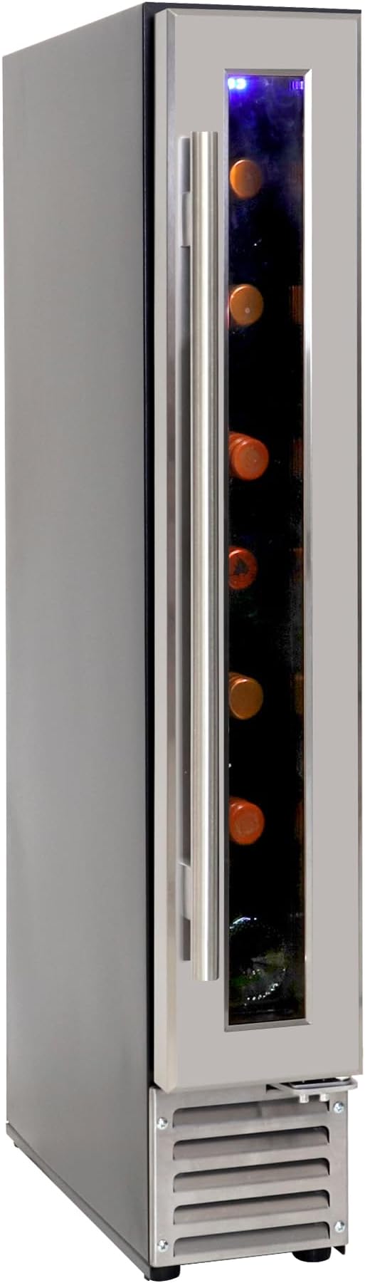 Koolatron 7 Bottle Wine Fridge – Freestanding Wine Cooler with Glass Door, 0.6 cu. ft (18L), Beverage Can Refrigerator, Digital Temperature Control, Ideal for Red, White & Sparkling Wine, Champagne