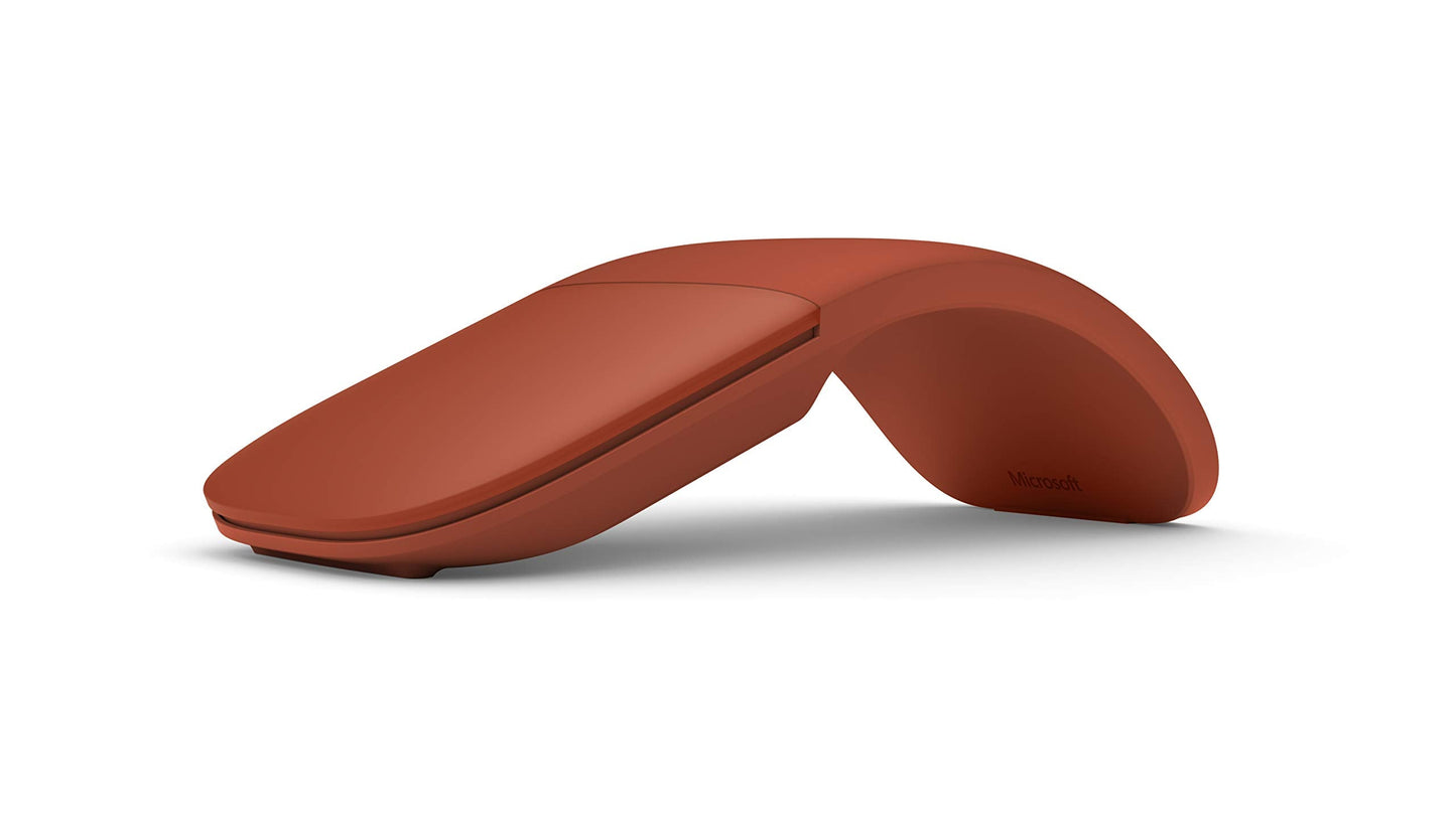 Microsoft Connects Via Bluetooth Surface Arc Mouse - Poppy Red (Czv-00075)