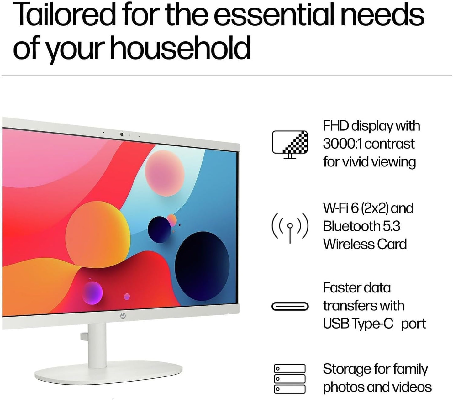 Hp 2025 22 Fhd All-In-One Desktop Computer  The New Version For Everyday Use  Latest 13Th Gen Intel Quad-Core Cpu  32Gb Ddr5  64