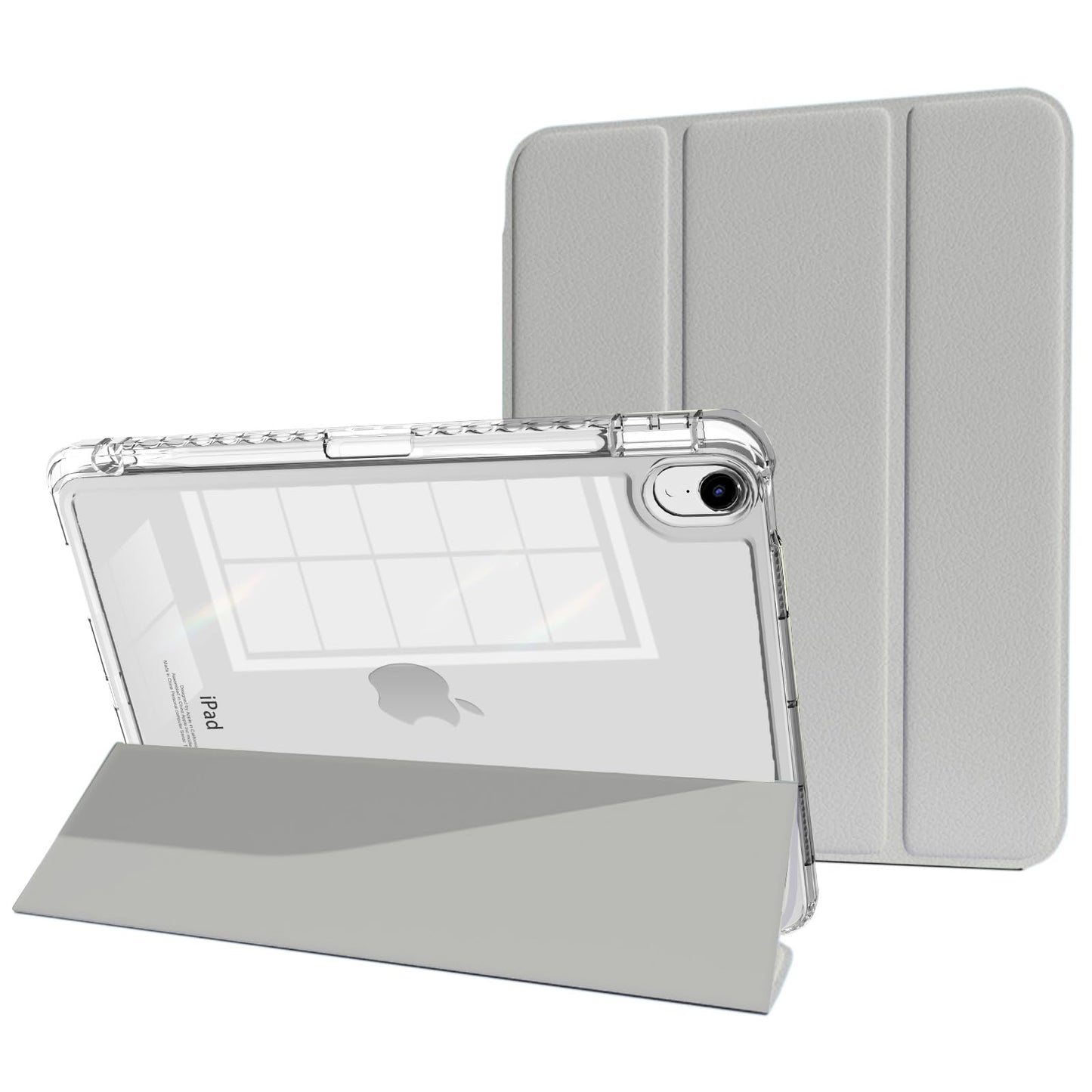 Mygroo For Ipad Air 11Inch Generation Case 2024/2025 M3/2 With Pencil Holder, Air5Th Generation Case, Slim Smart Cover With Clea