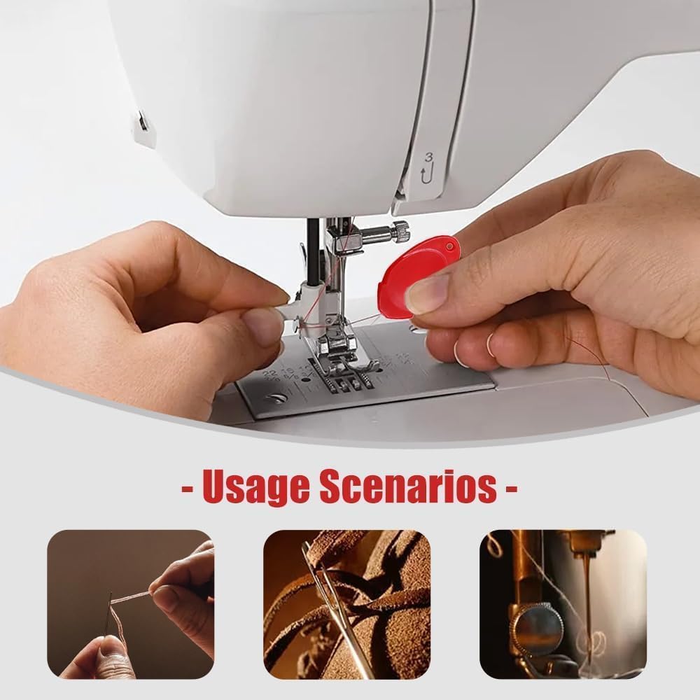 Sewing Machine Needle Threader,2024 New Plastic Needle Threaders,Simple Needle Threader Tool for Hand Sewing,Simple Quick Sewing Machine Needle Threader (Random Color) (10 PCS)
