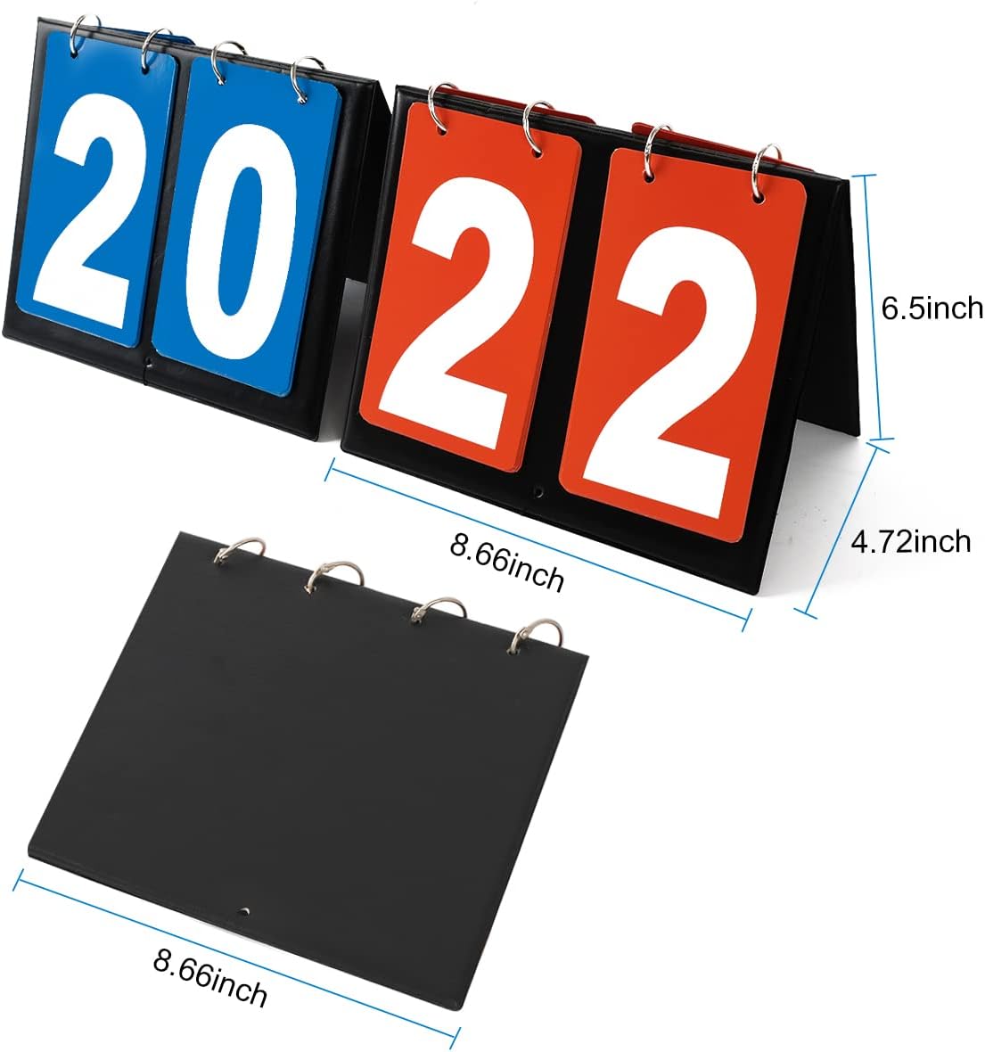 Portable Table Top Scoreboard Flipper, Multi Sports Score Flip Scoreboard Score Keeper