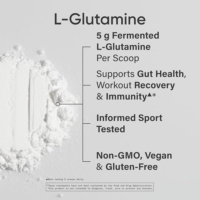 Sports Research L-Glutamine - Workout Recovery, Immune Health & Gut Health Support - 5 G Per Serving - 10.58 Oz