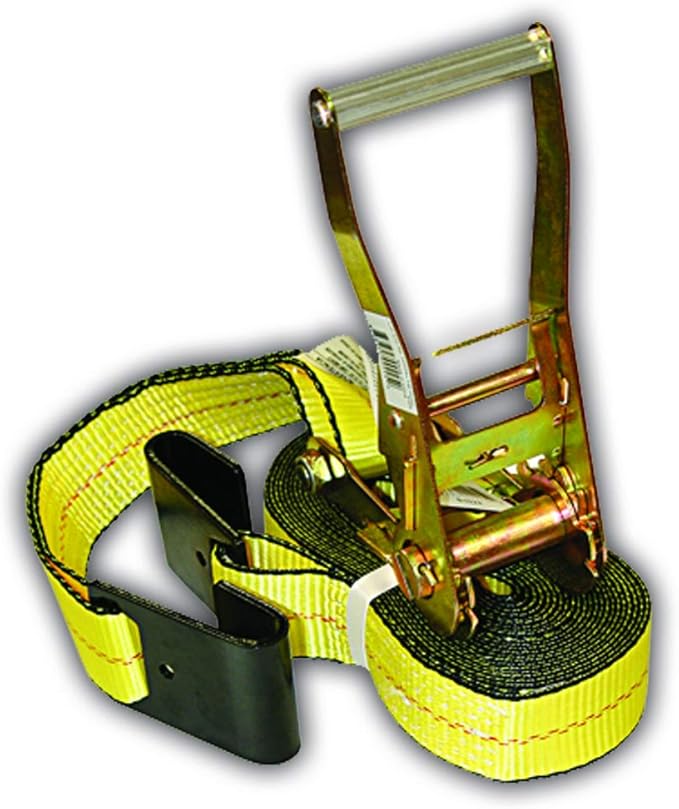 Everest - S1022 Premium Ratchet Tie Down 1 PK 2 IN. X 27 FT 3333 LBS. Working Load 10000 LBS. Break Strength Flat-Hook Car...