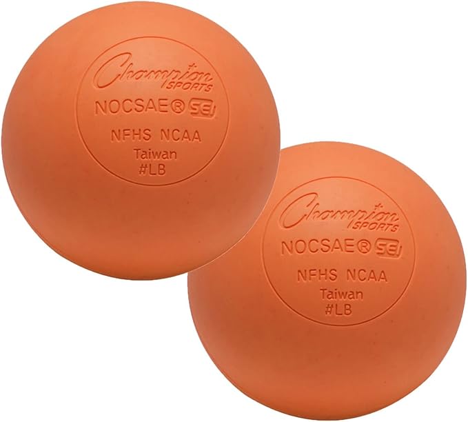 Champion Sports Lacrosse Balls & Rhino Skin Foam Balls – Official Size Balls for Games, Practice & Training, NCAA, NFHS & ...