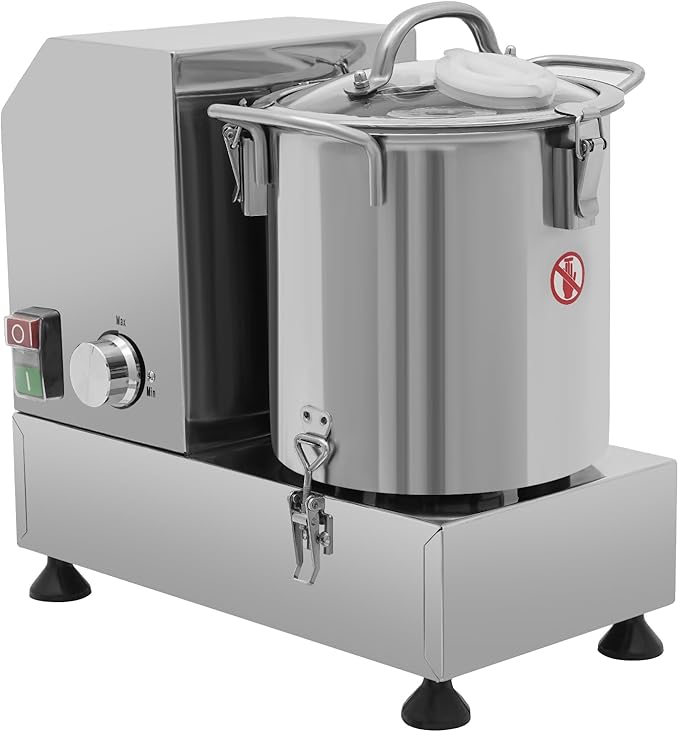 Commercial Food Processor, 1200W Electric Vegetable Chopper Machine 2800 RPM Adjustable Speed, 5.45Qt Stainless Steel Vegetable Processor Meat Grinder Food Processor Chopper for Veggie,Fruit,Meat