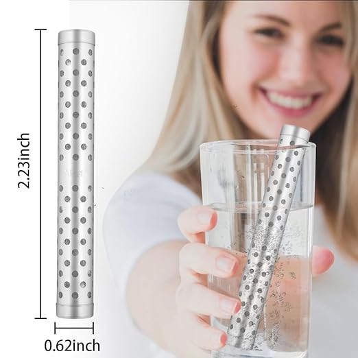4 Pack Alkaline Water Stick PH Alkalizer Ionizer Stainless Steel Hydrogen Minerals Wand Water Purifier Filter
