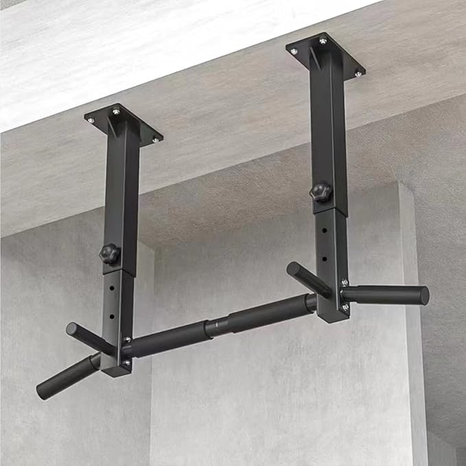 Wall Mount Pull Up Bar, Joist Beam Rafter Mount Pull-up Bar, Ceiling Mounted Chin Up Bar for Home Gym with Punching Bag Ha...
