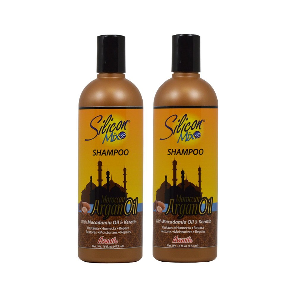 Silicon Mix Moroccan Argan Oil Shampoo 16oz Pack of 2