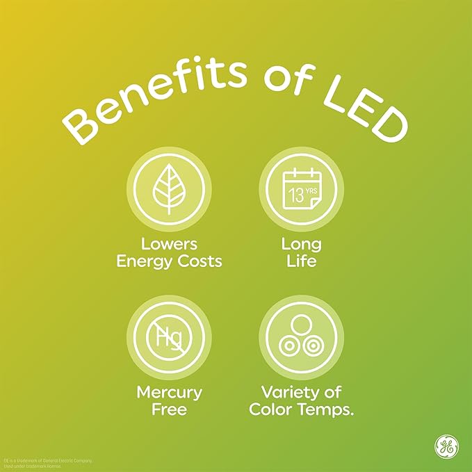 GE LED+ Motion Sensor LED Light Bulbs, 15W, PAR38 Outdoor Security Floodlight, Warm White (2 Pack)