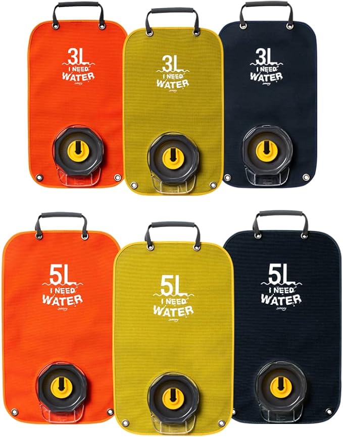 Camping Water Bag, Collapsible Militeries material Water Bladder, Outdoor Traveling Camping Water Storage, Wide Mouth, Washable Reusable BPA Free (0.8Gallon/3L) (MAPLE ORANGE)