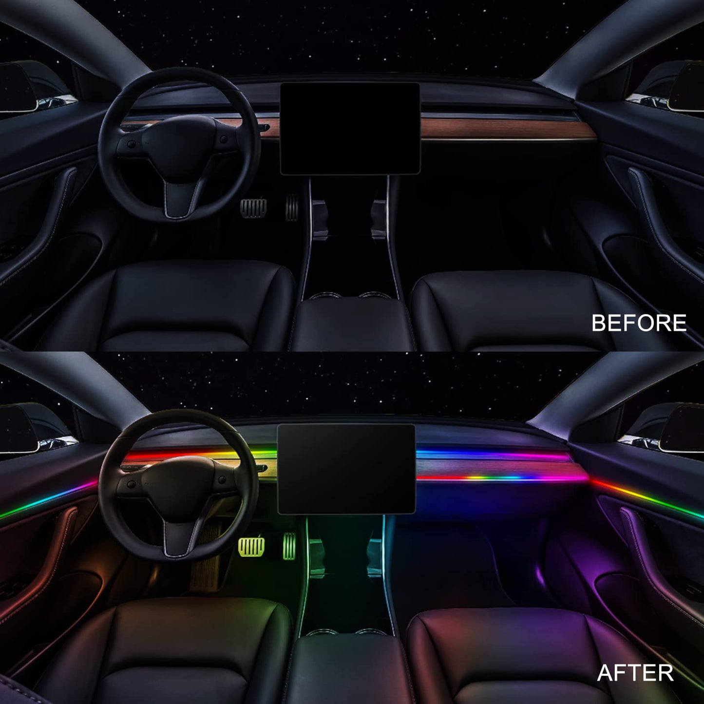 MAODANER Dreamcolor Acrylic LED Strip Light, 14-inch, Compatible with Dreamcolor Controllers, Color: Dreamcolor