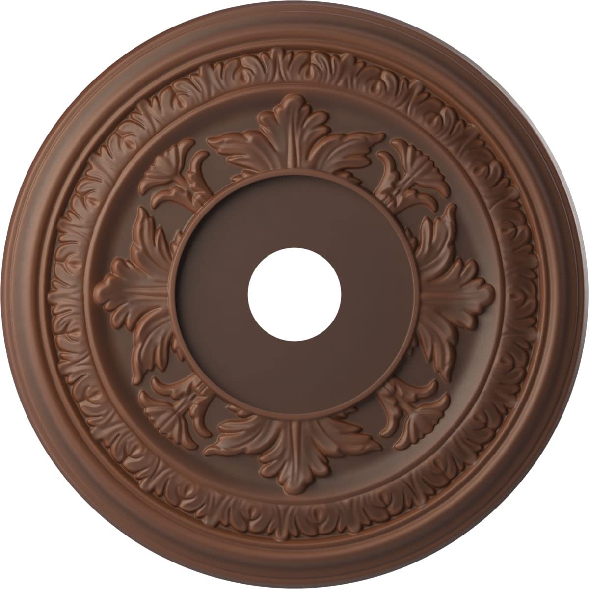 Ekena Millwork Cmp22Badru Baltimore Thermoformed Pvc Ceiling Medallion (Fits Canopies Up To 7 3/4), 22Od X 3 1/2Id X 1P, Univers