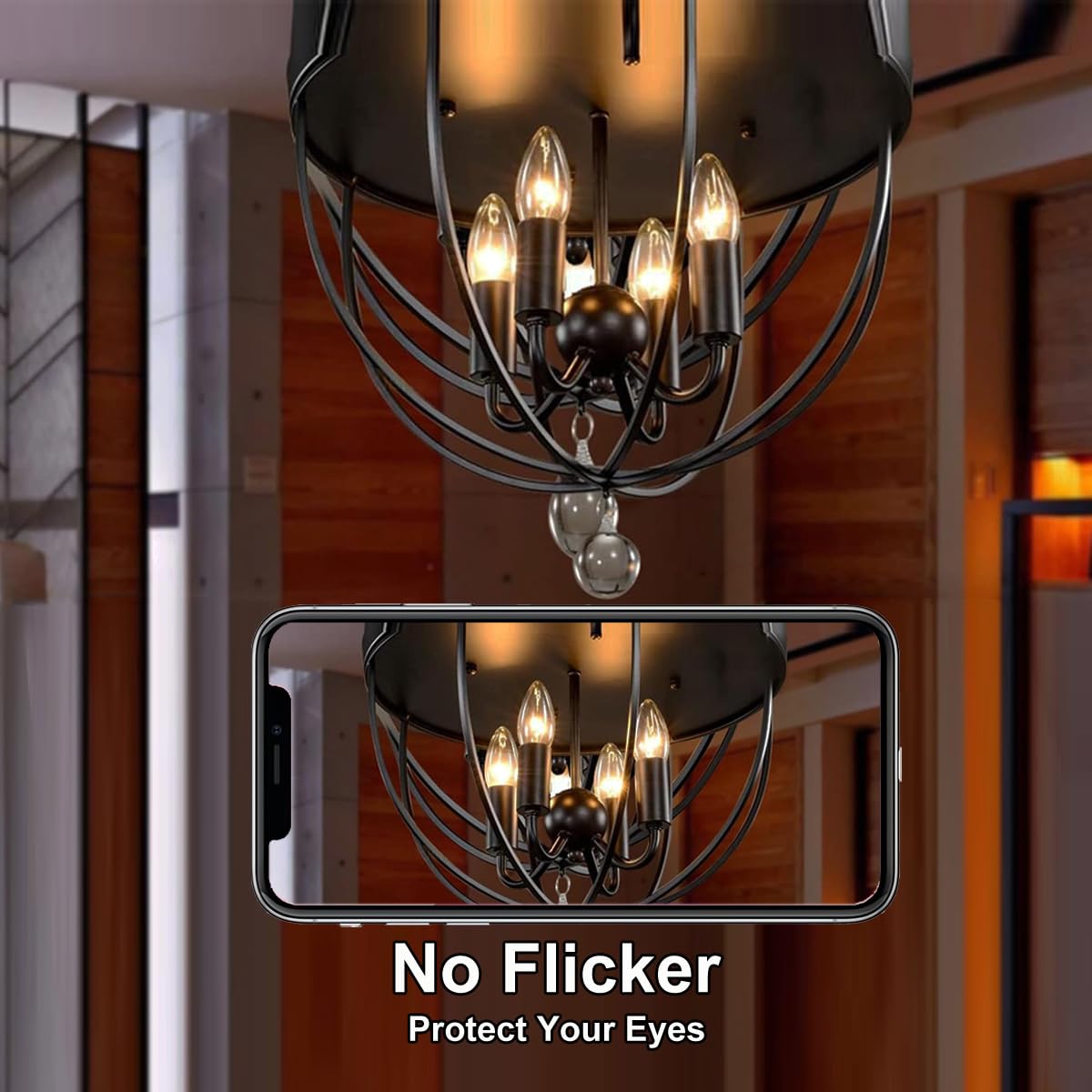 ZwwYvv Night Light Bulbs,E12 Candelabra Base,4 Watt/C7/120V Decorative Bulb,Warm White,6 Pack