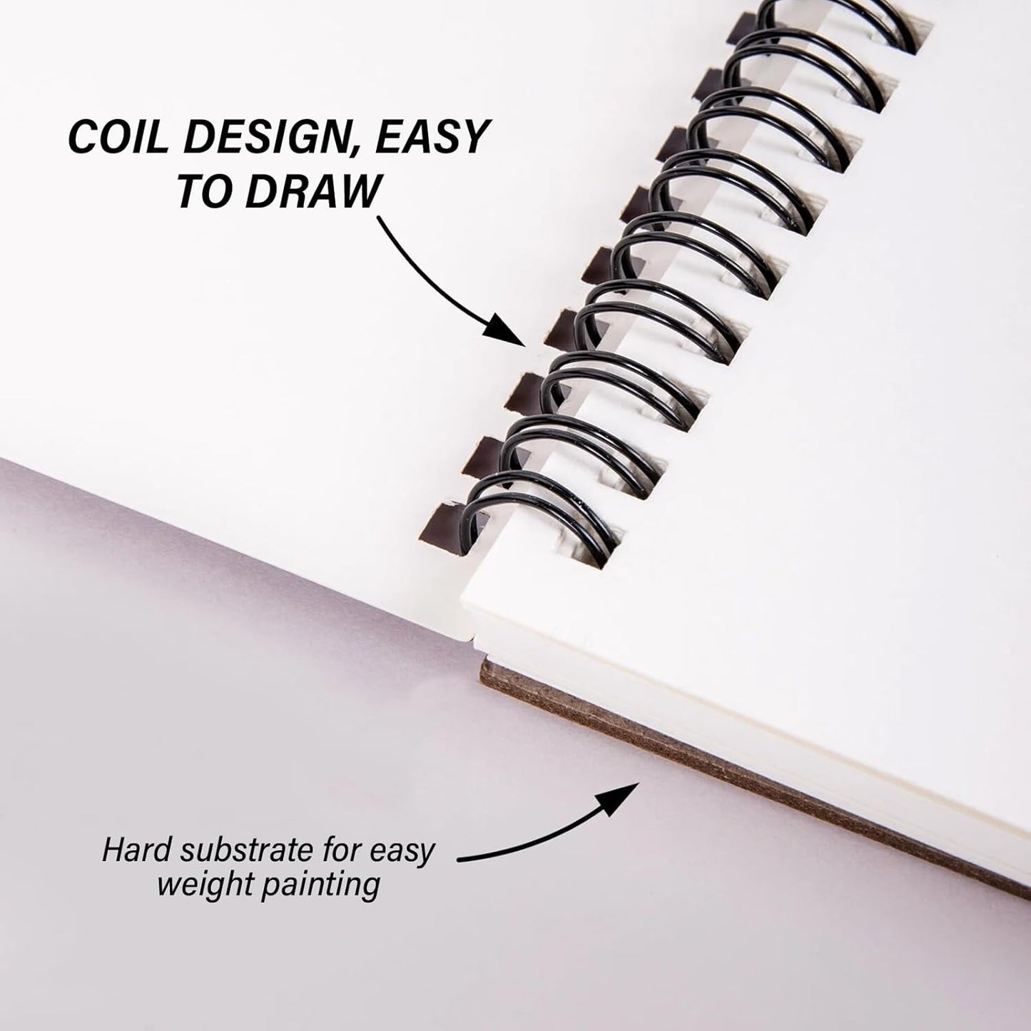 Cabreche Cute Sketchbook Top Spiral Bound Sketch Pad, 9 x 12 inch,100GSM Thick Paper,50 Sheets 100 Pages,Art Sketch Book Artistic Aesthetic Writing Drawing Paper for Girls Women Artists Beginners-Cat