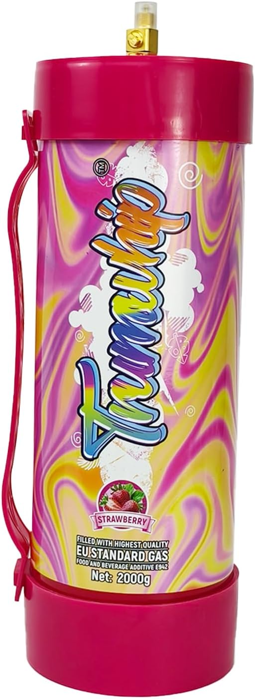 3.3L / 2000G Food-Grade Steel Cylinder – Leakproof, Kitchen-Safe, Stainless Steel Compatible Kitchen Tools (1, strawberry)