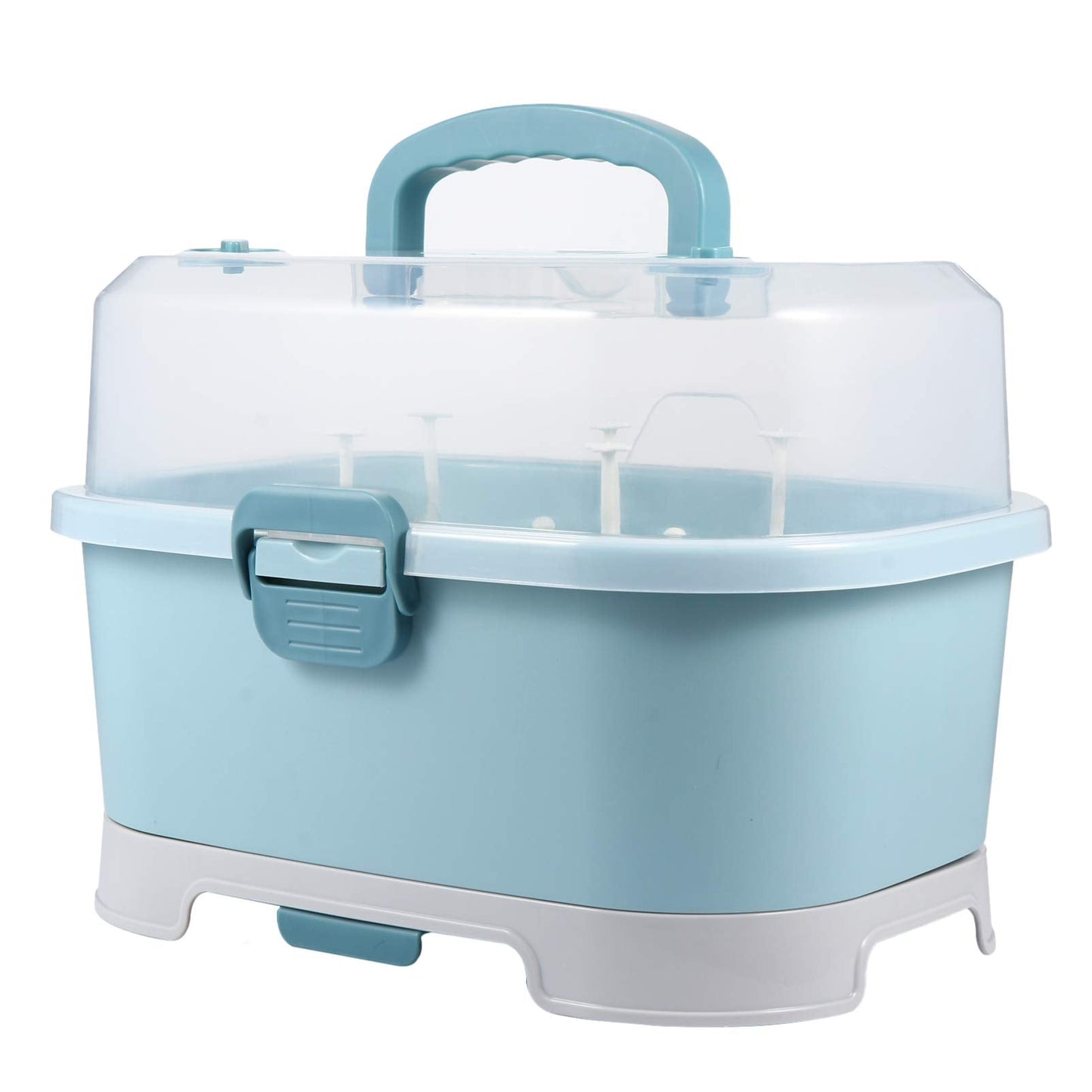 Baby Bottle Dryer 1Pc Portable Baby Bottle Drying Rack Storage Box Bottle Storage Box Organizer Case Portable Feeding Bottle Kitchen Cabinet for Home Travel Drainer