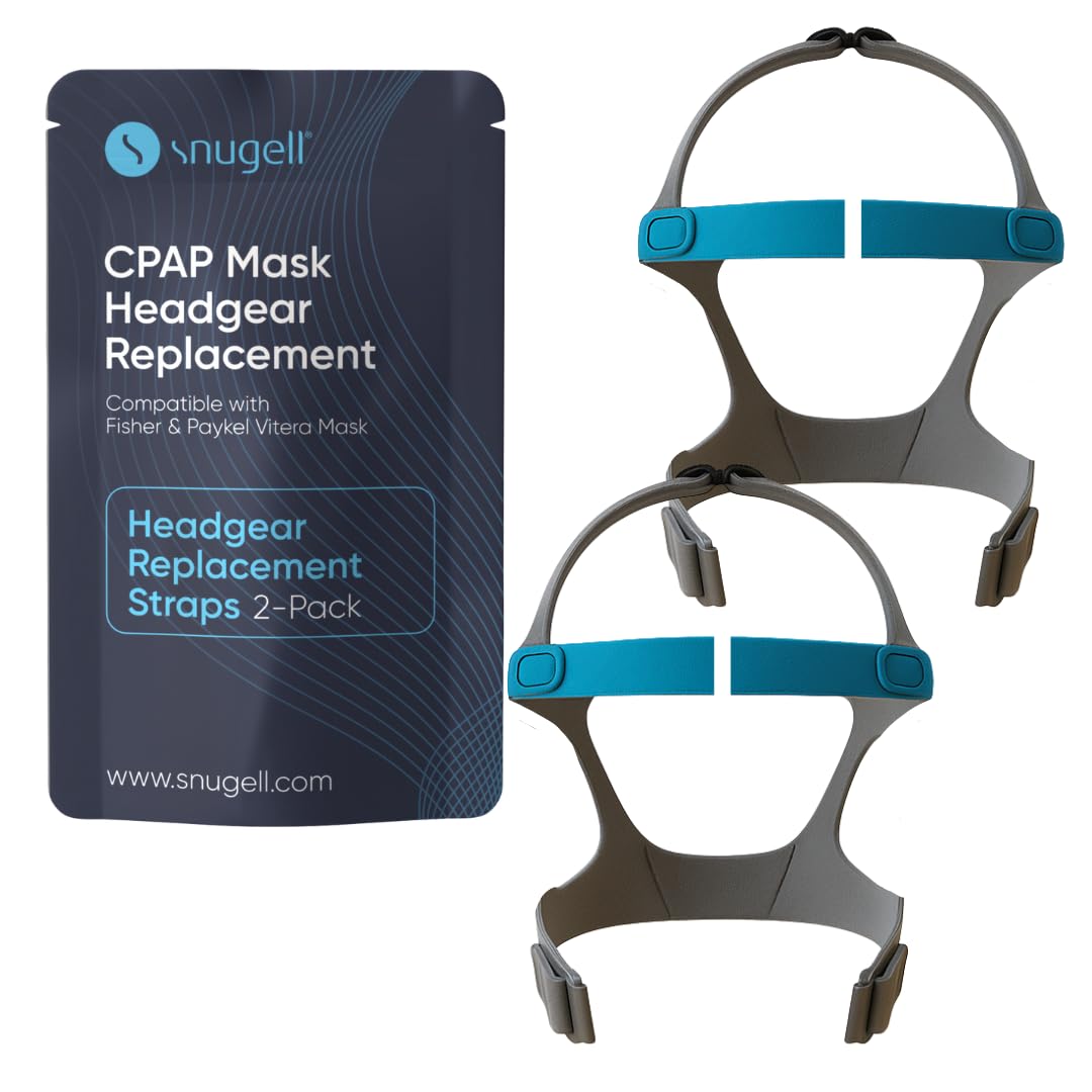 Vitera Headgear CPAP Strap Replacement for Full Face Mask – (2-Pack) -Elastic Nylon for Comfort, Durability, and Secure Fit – Accessory for Sleep Therapy