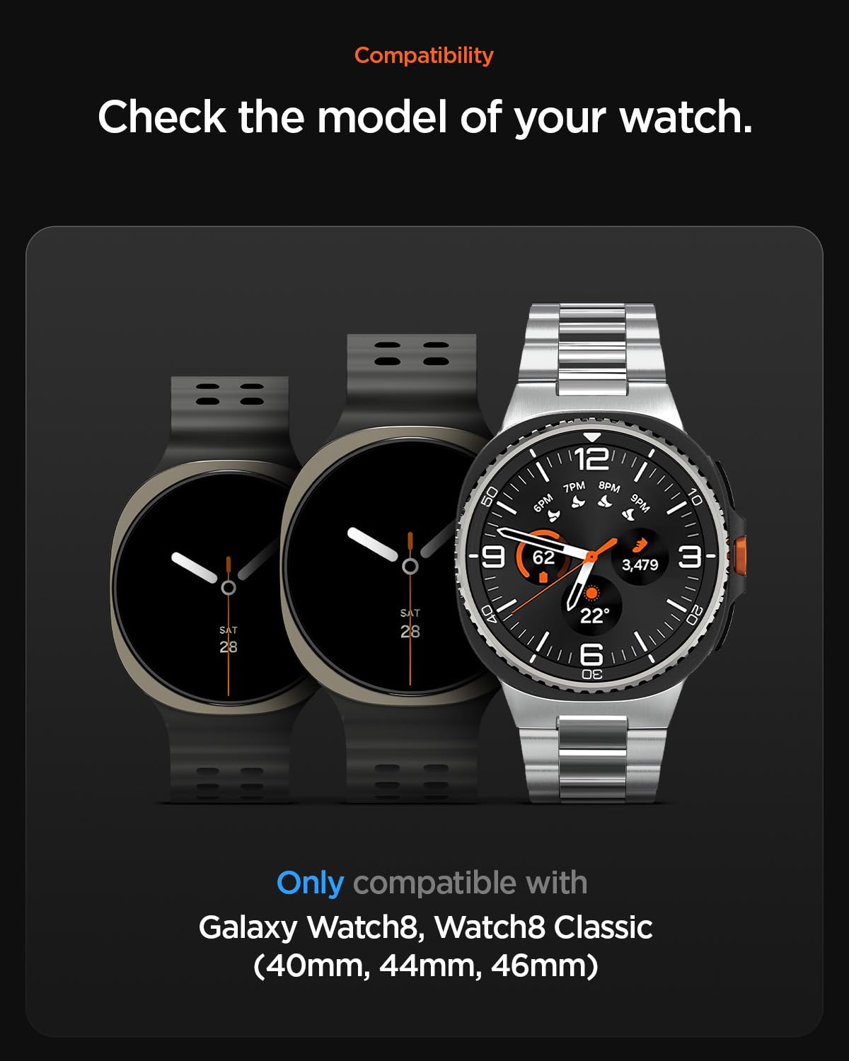 Spigen Athlex Air Designed For Samsung Galaxy Watch 8 44/40Mm, 8 Classic 46Mm Band Adjustable Solo Loop Strap (2025) - Active Bl