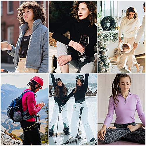 Thermal Underwear for Women Long Johns Womens Pajamas Set Solid Ultra Soft Long Sleeve Base Layer Gifts with Box