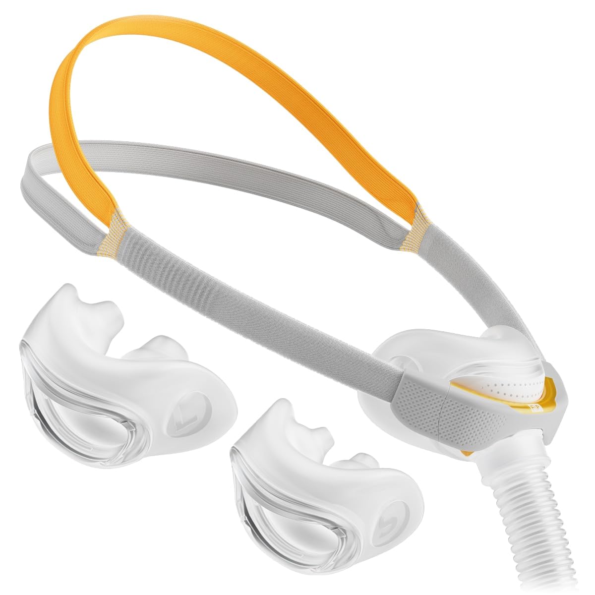 Solo Nasal Pillow S/M/L Value FitPack -Compatible to F& P Solo Nasal Swivel Tube Strap