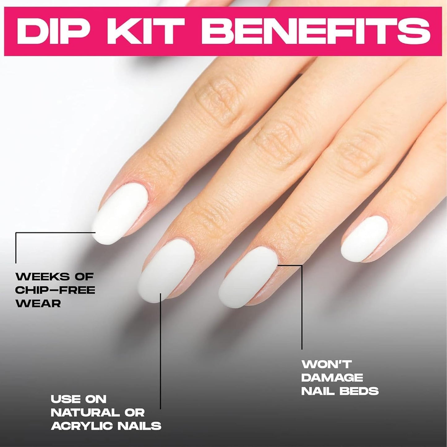 Nailboo Dip Powder Nail Kit - Includes 3 Custom Made Dip Powders, Gel Base Coat, Activator, Top Coat, Pro Tools for Salon-Qualit