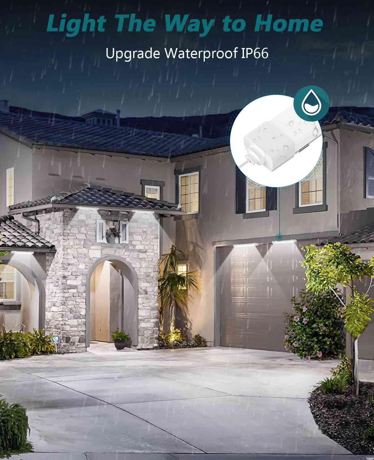 Wnsnou Led Shop Light - Waterproof & Linkable Tube Light, 18W 2000Lm, 5000K, 2Ft (2Pcs), well-designed Aluminum & Pc