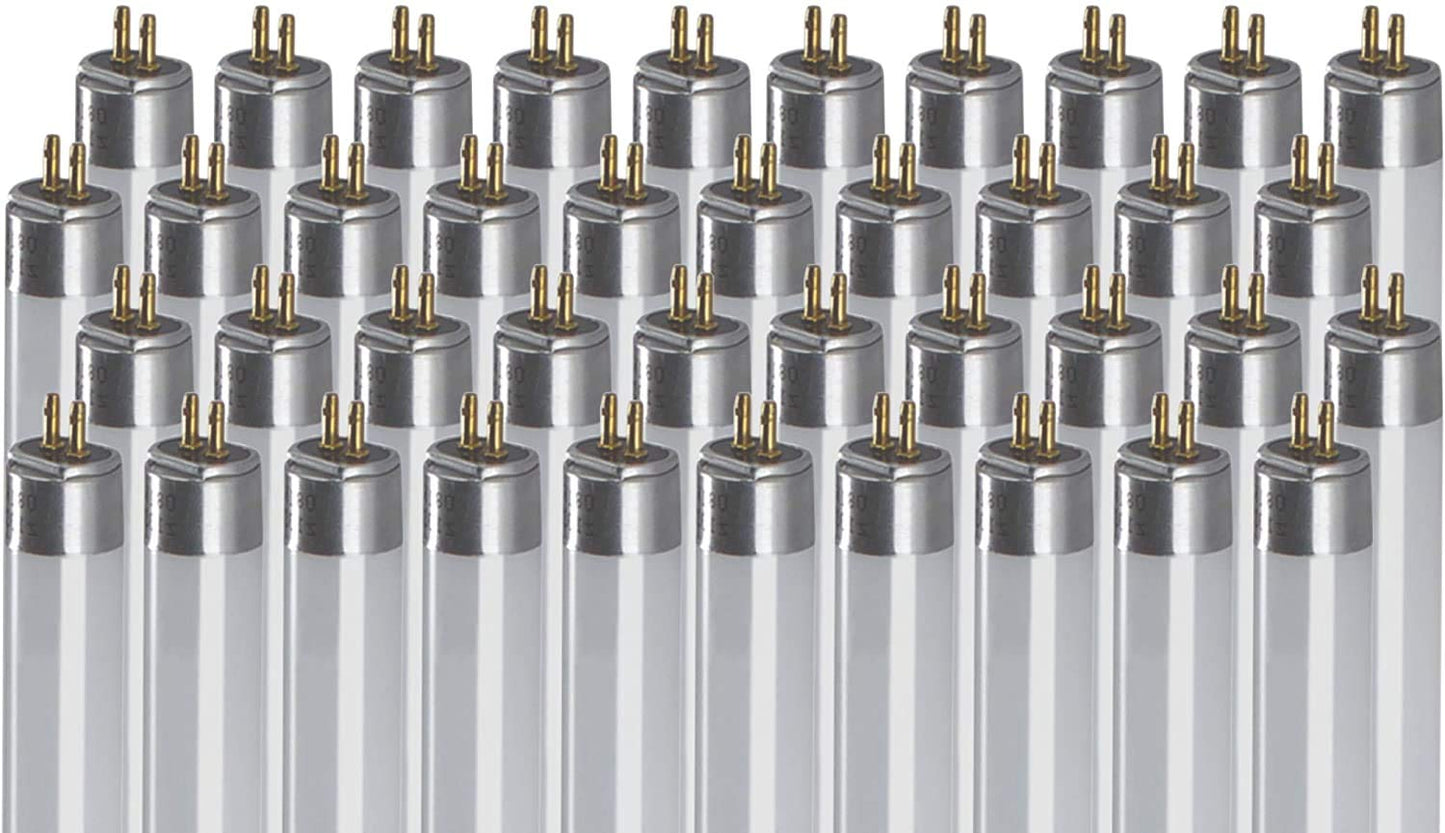 Goodbulb 54W 46 Inch T5 Fluorescent Light Bulb  5000K Daylight Medium Bi-Pin Base  4950 Lumens 85 Cri 36000 Life Hours  Car Dealership Lighting (Pack Of 40)